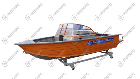 Лодка алюминиевая WYATBOAT-390 DCM Увеличенный борт