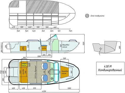 Катер комбинированный WYATBOAT-430 M