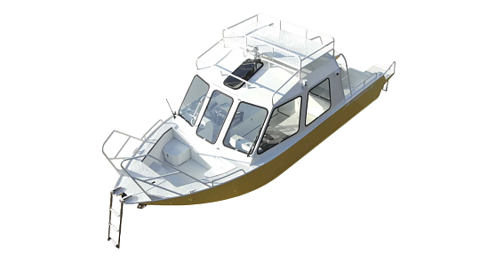 Катер алюминиевый WYATBOAT-660 CABIN