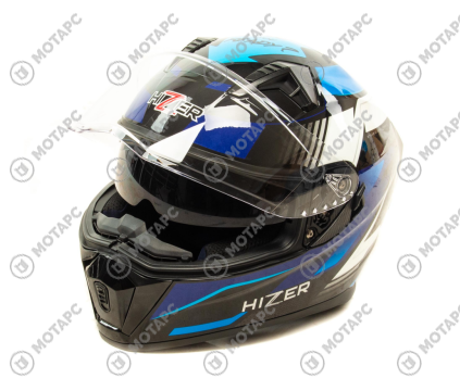 Шлем HIZER J5320 #1 black/blue