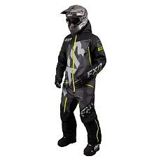 Комбинезон FXR CX F.A.S.T. с утеплителем Black/Char Camo/Hi Vis