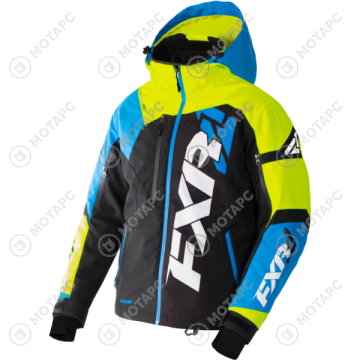 Куртка FXR Revo X с утеплителем, муж. Black/White Weave/ Blue