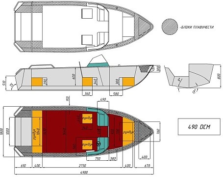Катер алюминиевый WYATBOAT-490 DCM