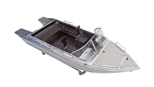 Катер алюминиевый WYATBOAT Neman-480 DCM PRO