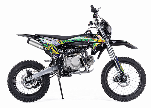 Питбайк SSSR Core 125 Semi-Auto 17/14 Blue Green Monster