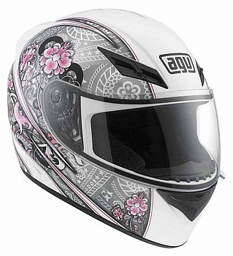 Шлем K-3 AGV MULTI CREW WHITE/SILVER/PINK