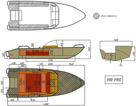 Катер алюминиевый WYATBOAT-390 PRO