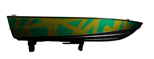 Лодка алюминиевая WINDBOAT 4.5 EvoFish
