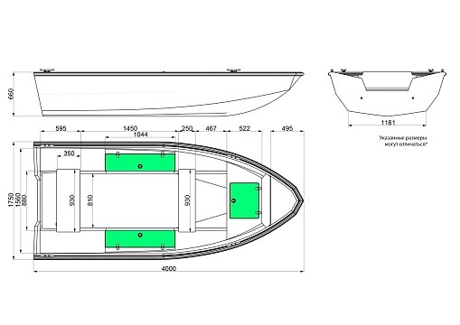 Лодка алюминиевая WINDBOAT 4.0 EVO